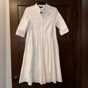 Women’s Roolee black and white striped babydoll dress